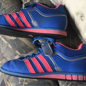 Adiddas royal blue and punk athletic shoes sz 10